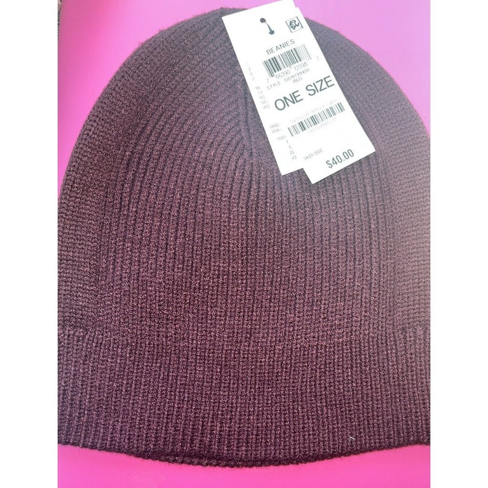 Alfani Men’s Dressy Solid Ribbed Knit Beanie nwt $40 RETAIL